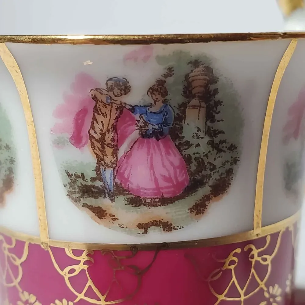 Courting Couple Demitasse (Small) Cup and Saucer